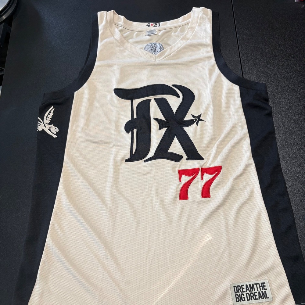 Texas rangers Luka maverick city connect 77 ivory jersey Large new adult